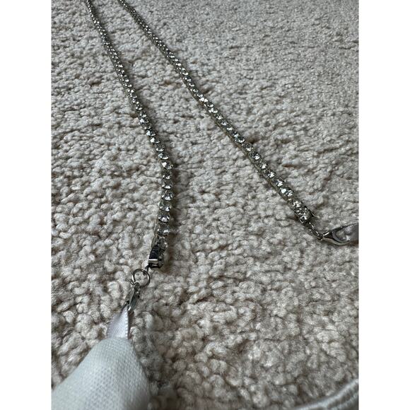 Boohoo champagne bra top with rhinestone straps, size 2 - Picture 5 of 11